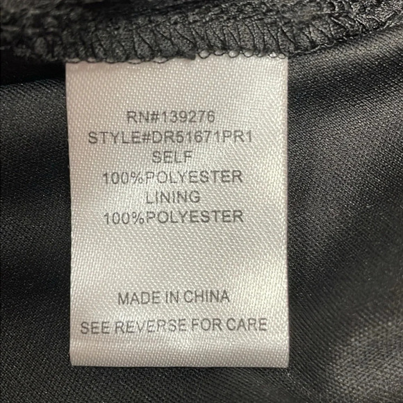 NWOT DR2 by Daniel Rainn Black Floral Sleeveless V-Neck Dress S - Picture 14 of 16